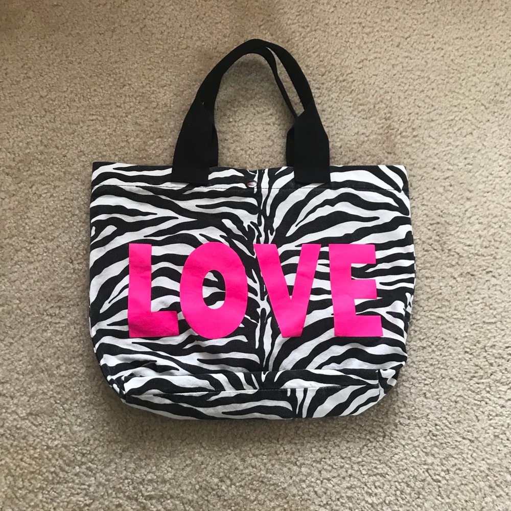 Cloth zebra LOVE bag